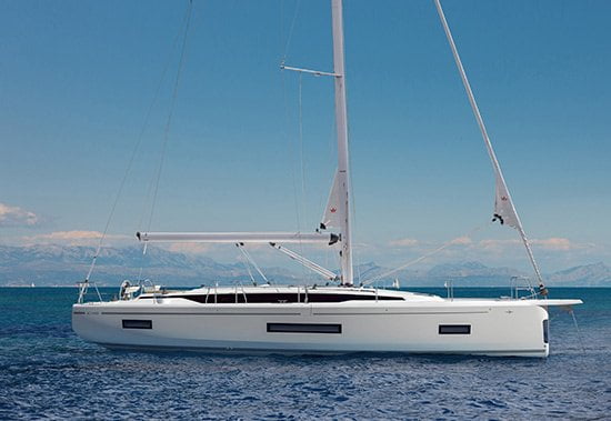 yacht, moored, at sea,